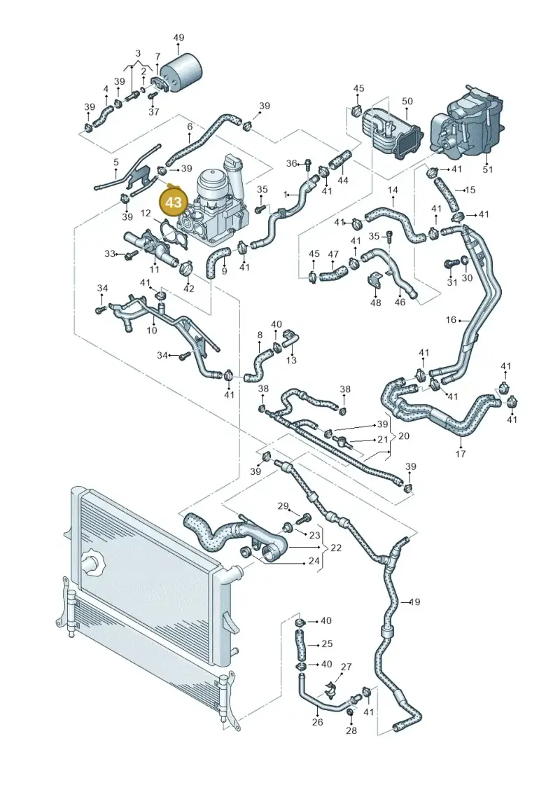 N90242804 — Volkswagen Touareg                08> (2007-) diagram 274121530, position 43