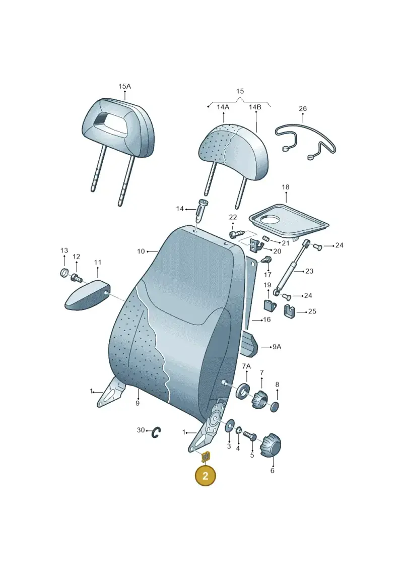 N90254701 — Volkswagen SHARAN/4MOTION (2002-2005) diagram 192881500, position 2