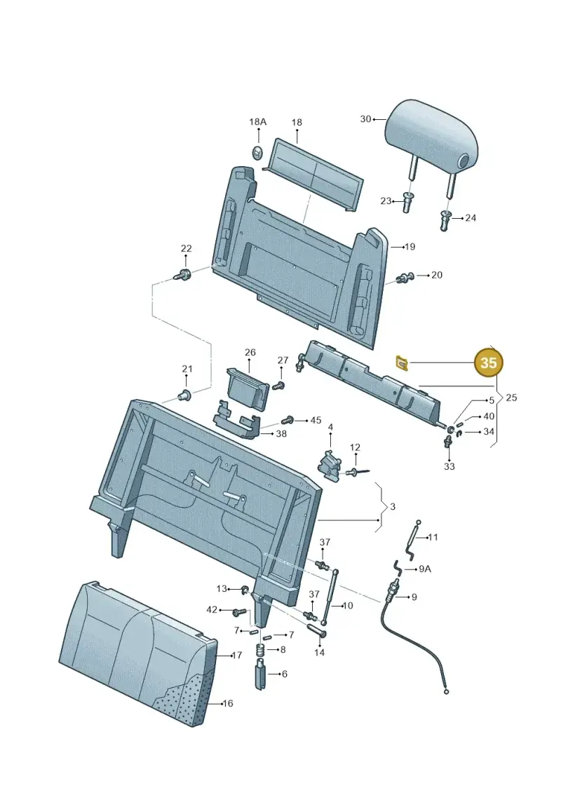 N90254701 — Volkswagen CAMPMOBILE(T5) (2004-2006) diagram 452067350, position 35