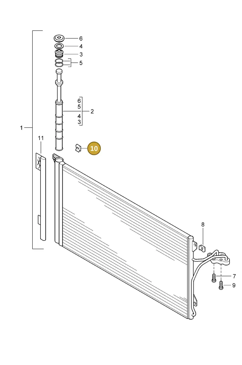 N90254701 — Porsche Cayenne (2007-2010) diagram p31813075, position 10