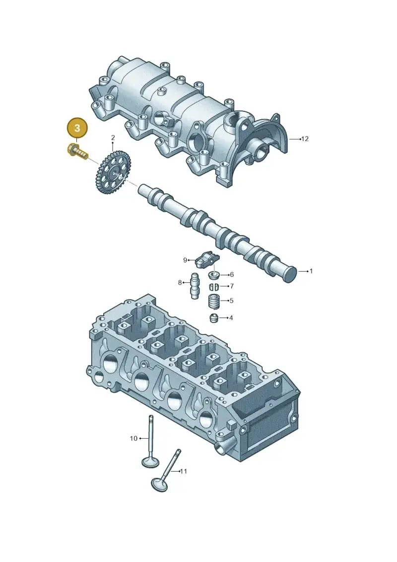 N90256202 — Volkswagen Golf Cabriolet (2011-2016) diagram 649109010, position 3