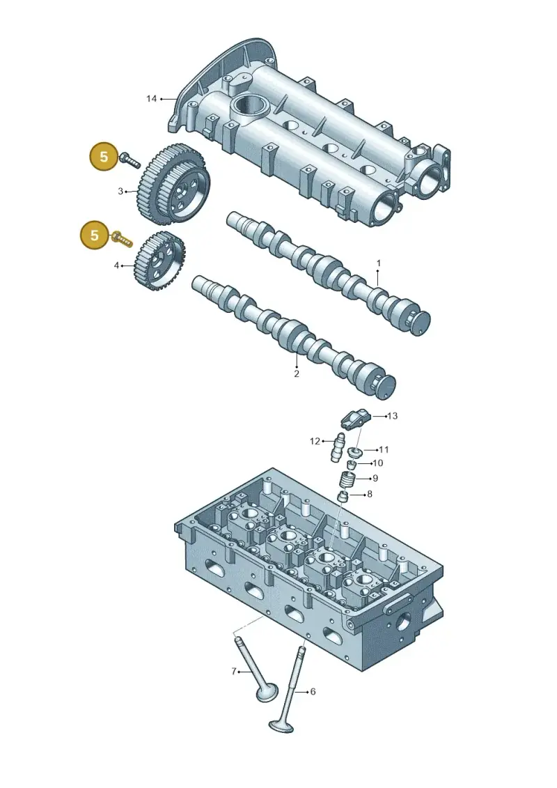 N90256202 — Volkswagen Polo (2012-2014) diagram 729109030, position 5