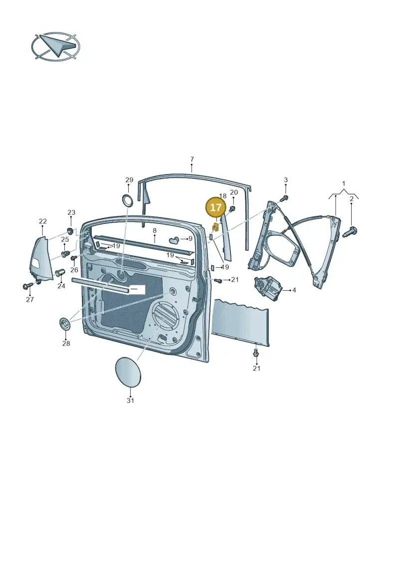 N90257703 — Volkswagen Golf Plus (2011-2014) diagram 459837600, position 17