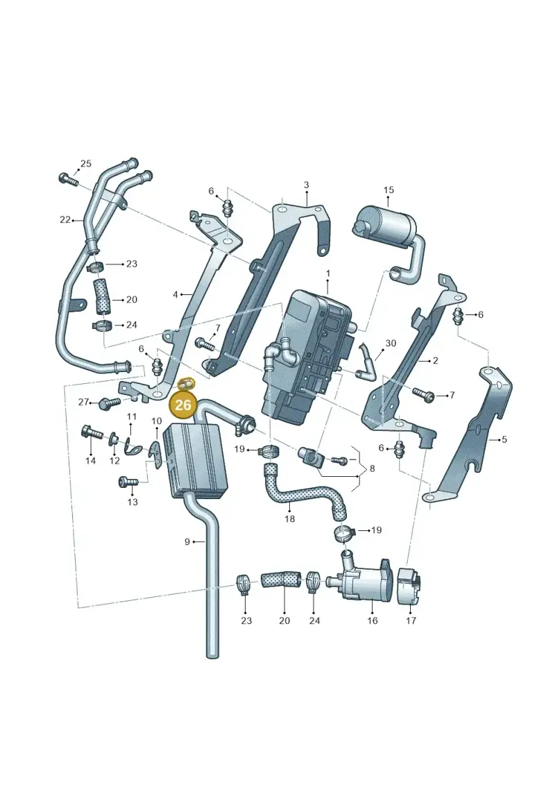 N90263104 — Volkswagen Amarok twin cab (2022-) diagram 894819700, position 26