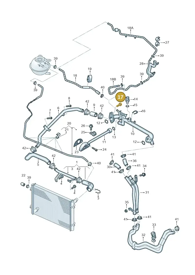 N90271604 — Volkswagen Touareg (2005-2006) diagram 274121400, position 17