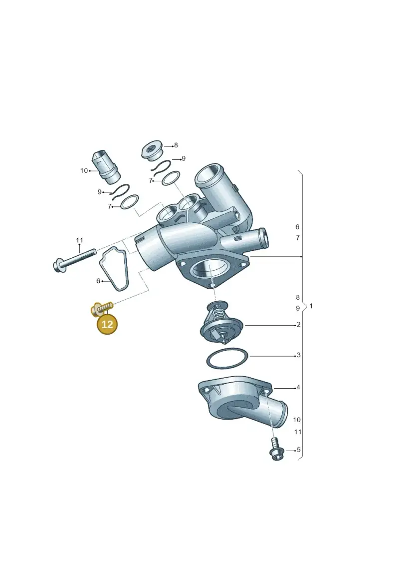 N90271604 — Volkswagen Transp. caravelle (2008-2009) diagram 274121750, position 12