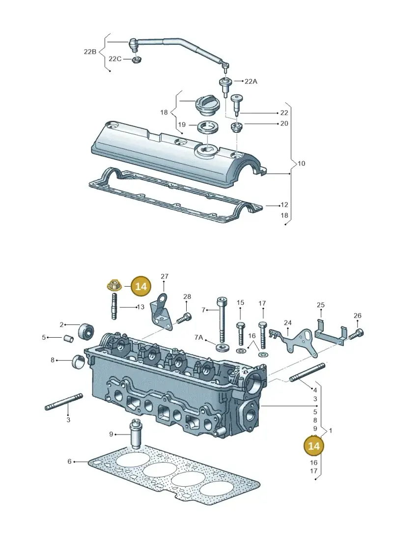 N90279001 — Volkswagen POLO CLASSIC/VARIANT (1999-2001) diagram 158103300, position 14