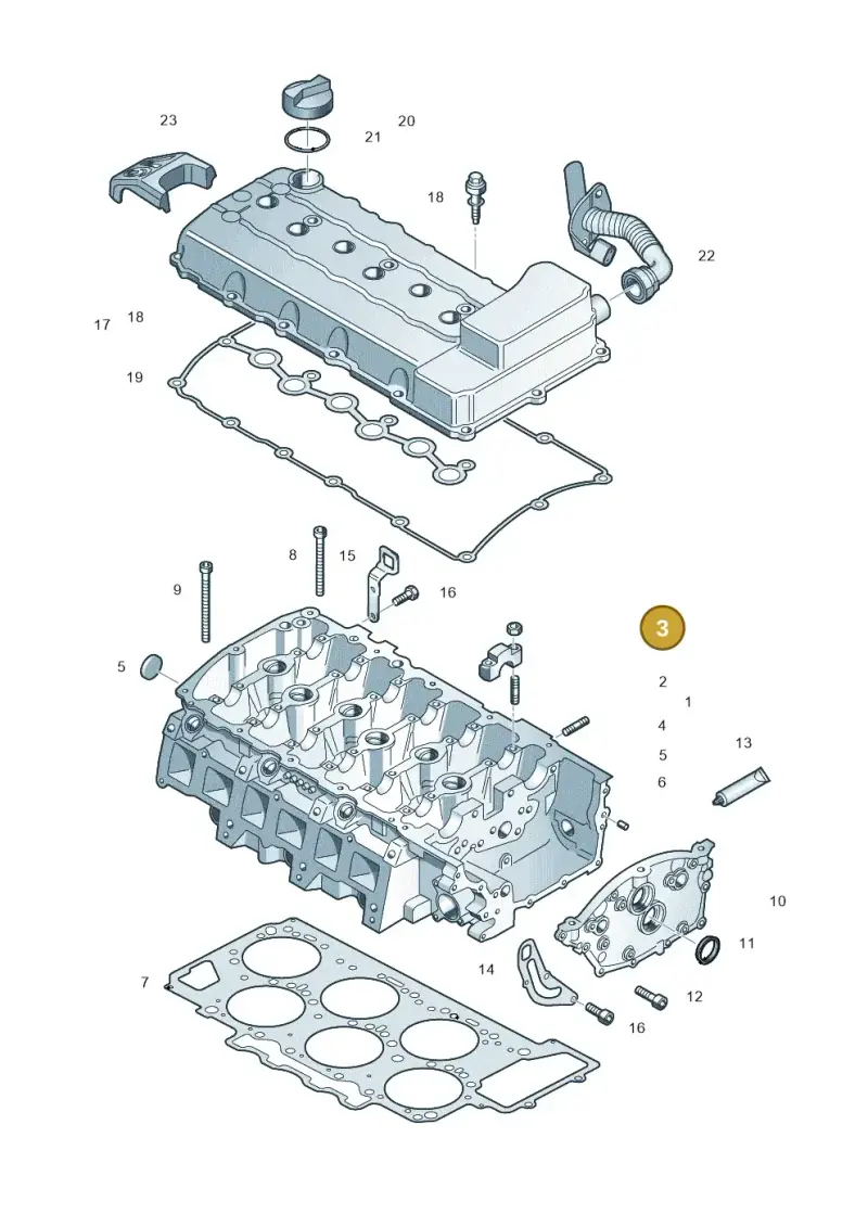N90279006 — Volkswagen Phaeton 4motion (2010-2016) diagram 667103400, position 3
