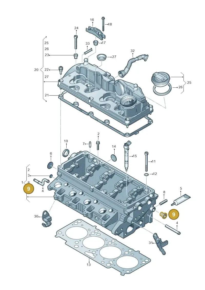 N90281802 — Volkswagen Amarok twin cab (2022-) diagram 749103600, position 9