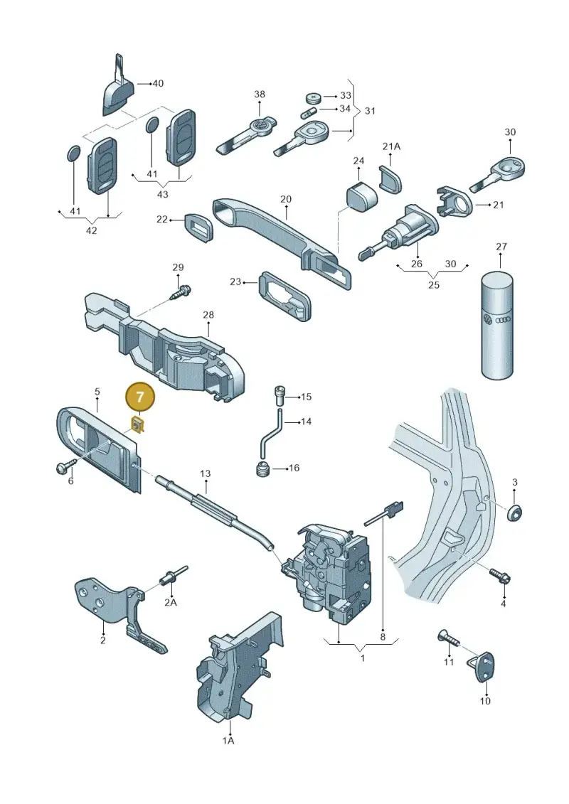 N90282501 — Volkswagen Jetta/Wagon (2002-2006) diagram 267837000, position 7