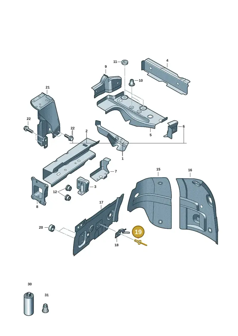 N90286604 — Volkswagen ID.Buzz (2022-) diagram 15a803000, position 19