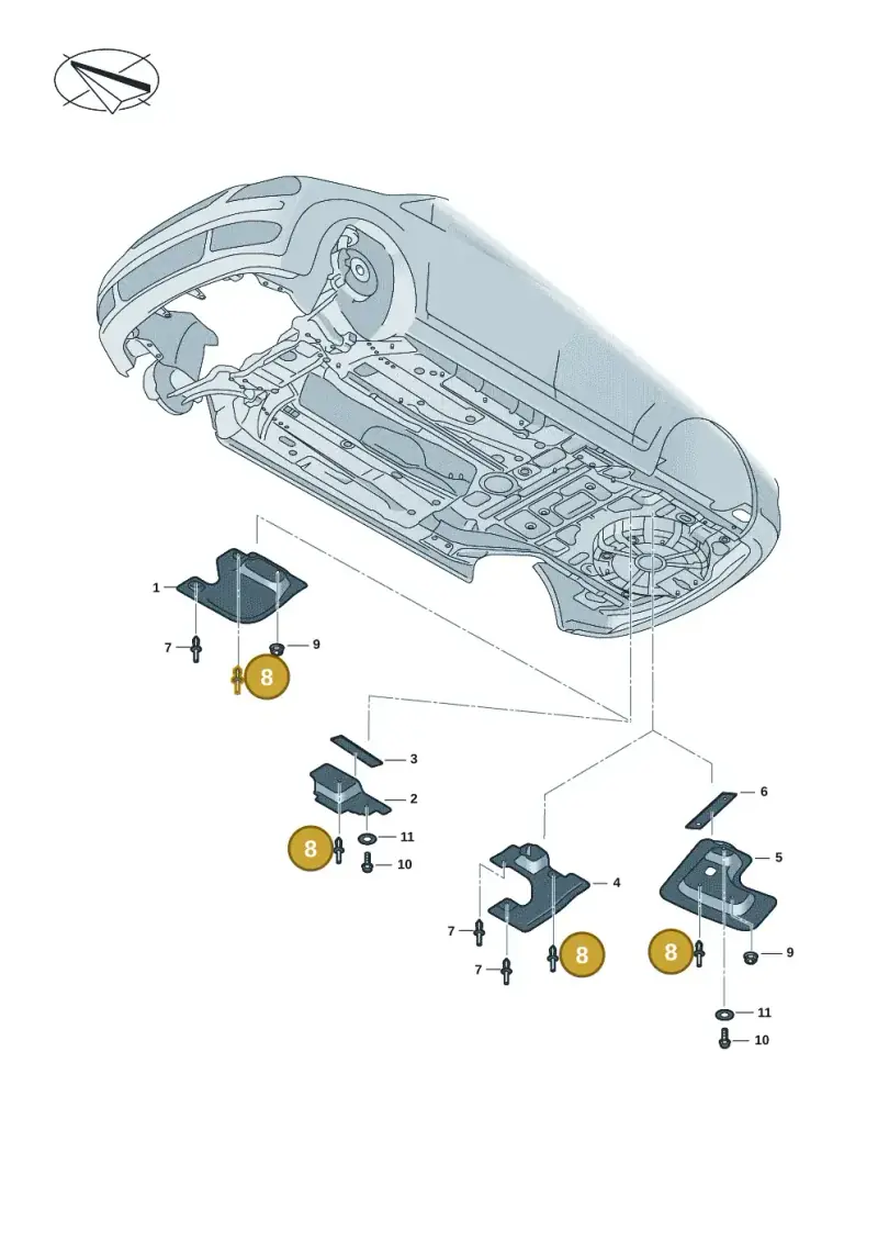 N90286604 — Volkswagen Caddy Maxi Kombi (2020-2024) diagram 2ka825050, position 8