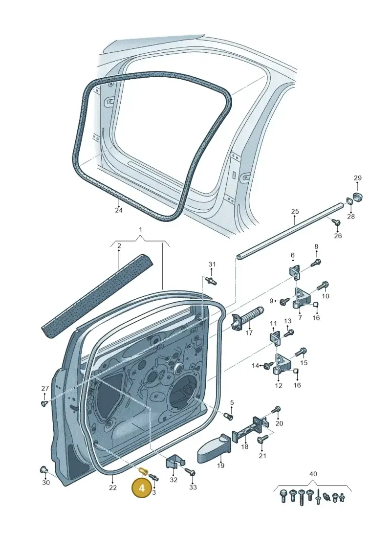 N90286804 — Audi Q3 (2018-2025) diagram 597831010, position 4