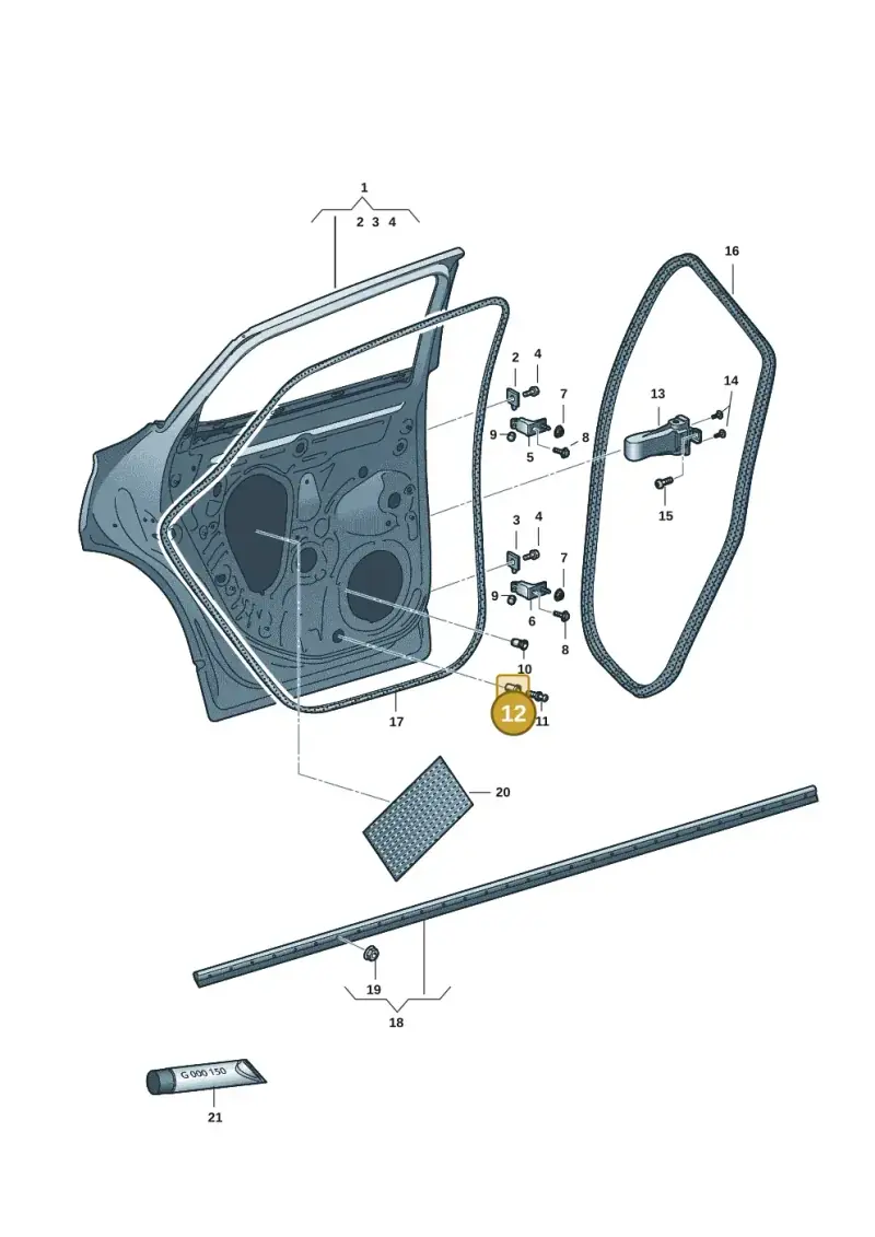 N90286804 — SEAT CUPRA Formentor (2020-) diagram 5ff833000, position 12