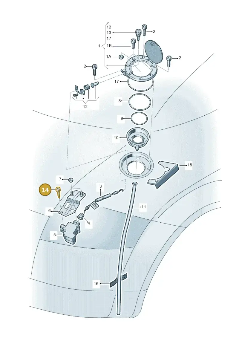 N90288502 — Audi TT Coupe/Roadster (2002-2006) diagram 229809900, position 14