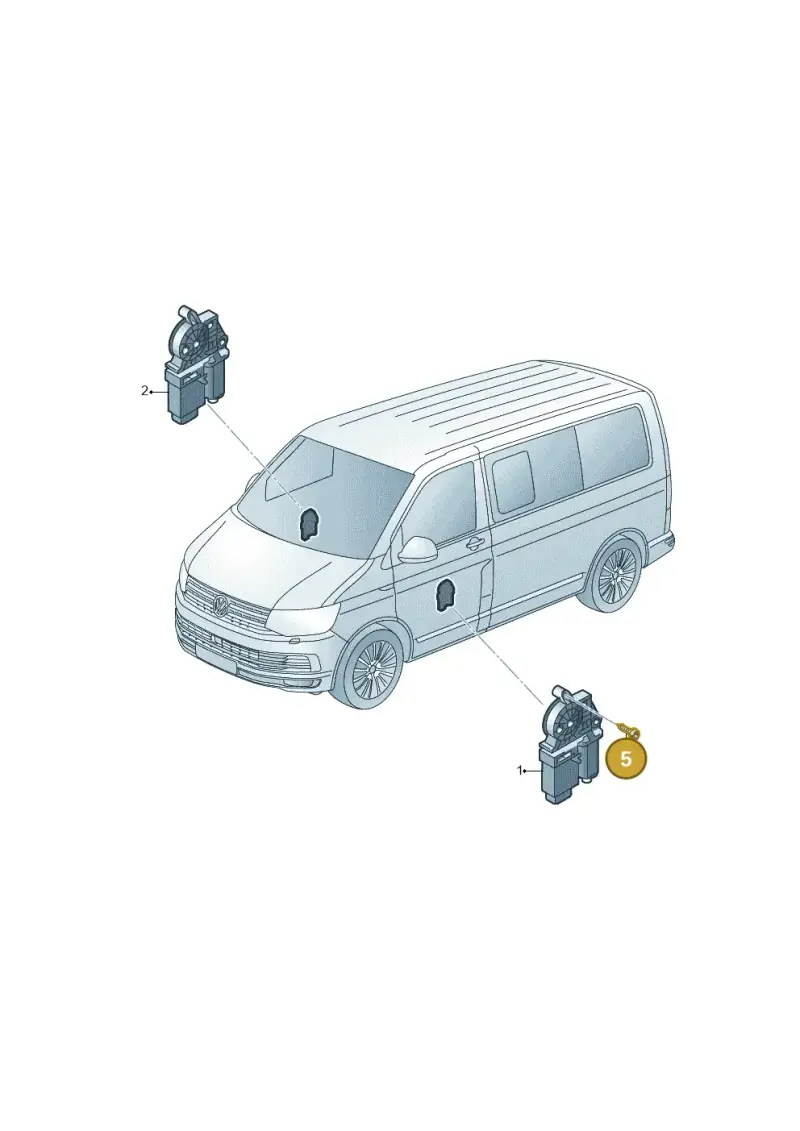 N90288502 — Volkswagen Caravelle (2015-2019) diagram 861959100, position 5
