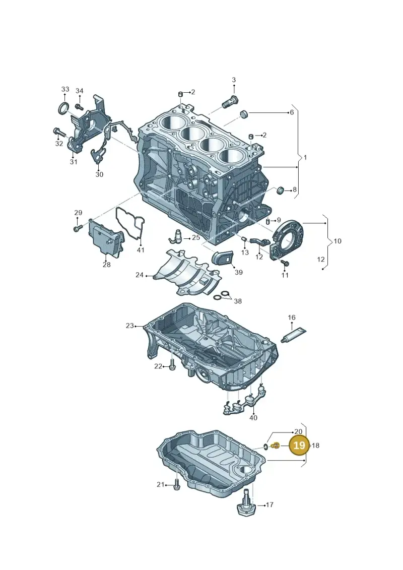 N90288901 — Volkswagen Passat estate (2023-) diagram 813103006, position 19
