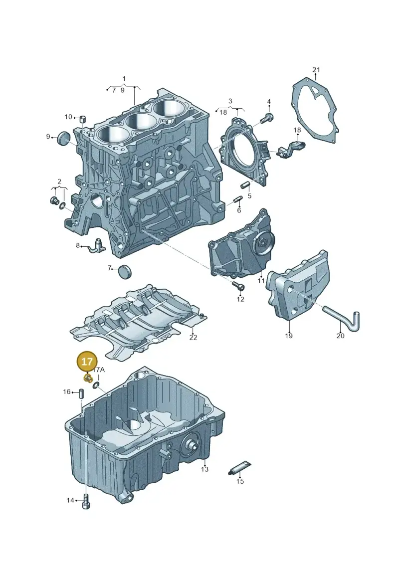 N90288901 — Volkswagen Taigo (2021-2024) diagram 866103010, position 17