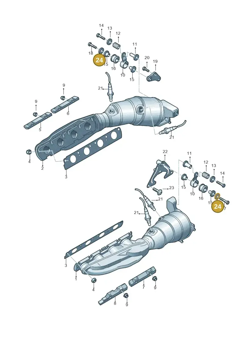N90289003 — Audi R8 qu. 5.2 (2012-2015) diagram 603253320, position 24