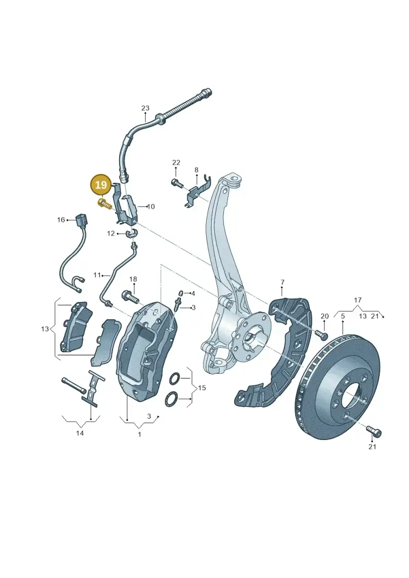 N90308607 — Volkswagen Touareg BlueMotion (2014-2018) diagram 693615400, position 19