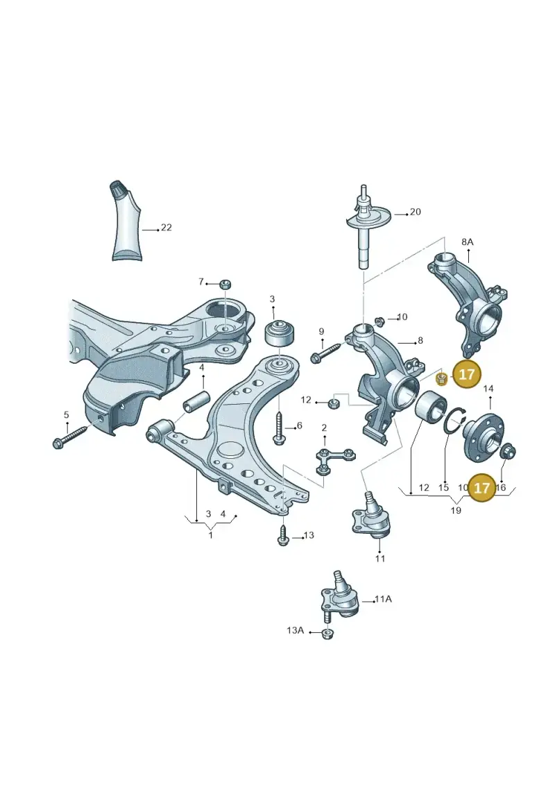 N90321302 — Volkswagen Jetta 2.0 (2015-2015) diagram 266407000, position 17