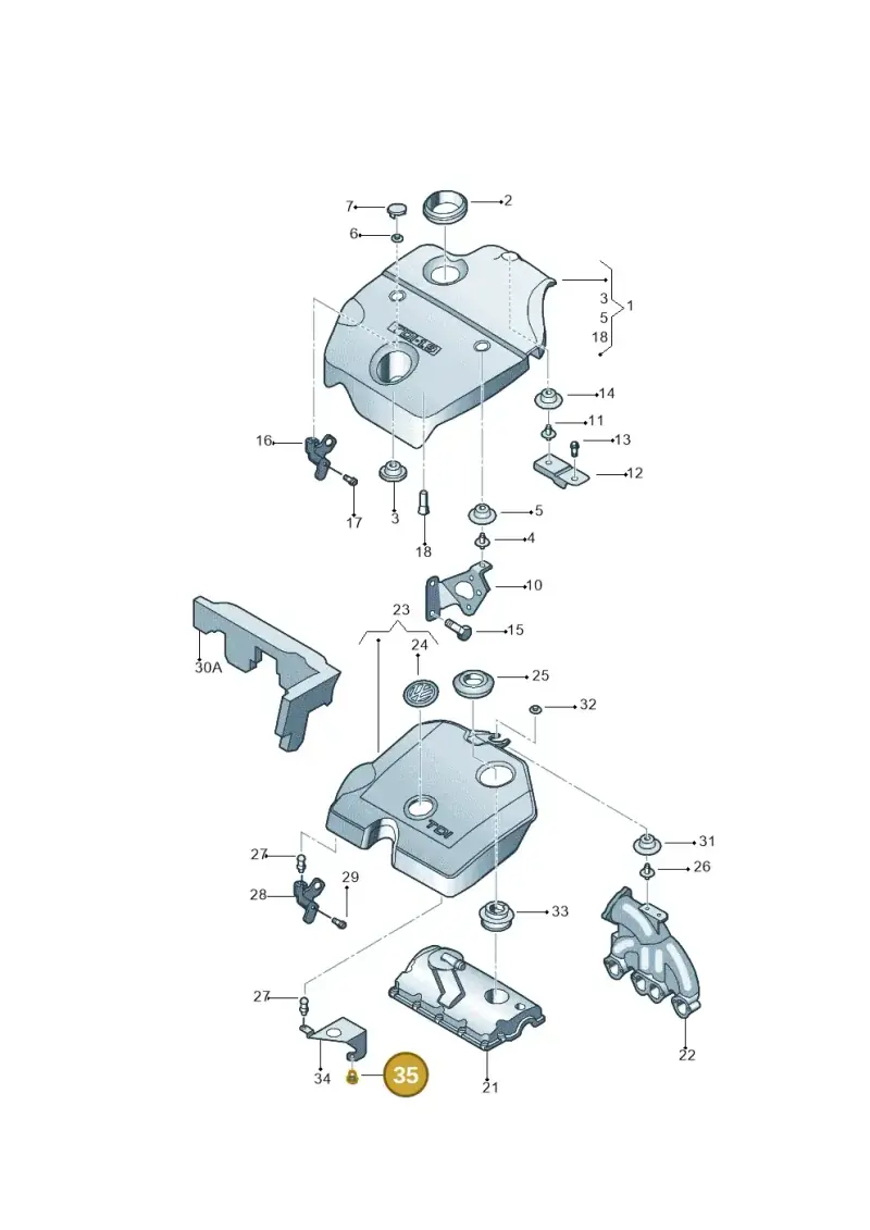 N90328504 — Volkswagen New Beetle             06> (2005-) diagram 206103750, position 35