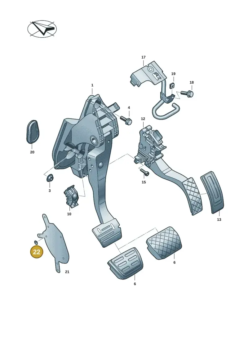 N90335004 — Volkswagen Tiguan 2.0 (2023-) diagram 57x721600, position 22