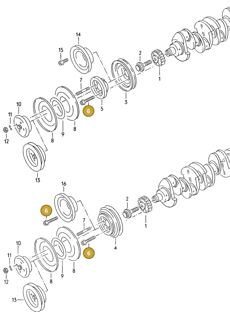 N90339601 — Volkswagen Scirocco (1983-1989) diagram 008006200, position 6