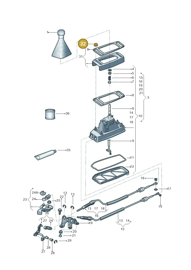 N90347103 — Volkswagen Crossfox (2014-2021) diagram 558711300, position 32