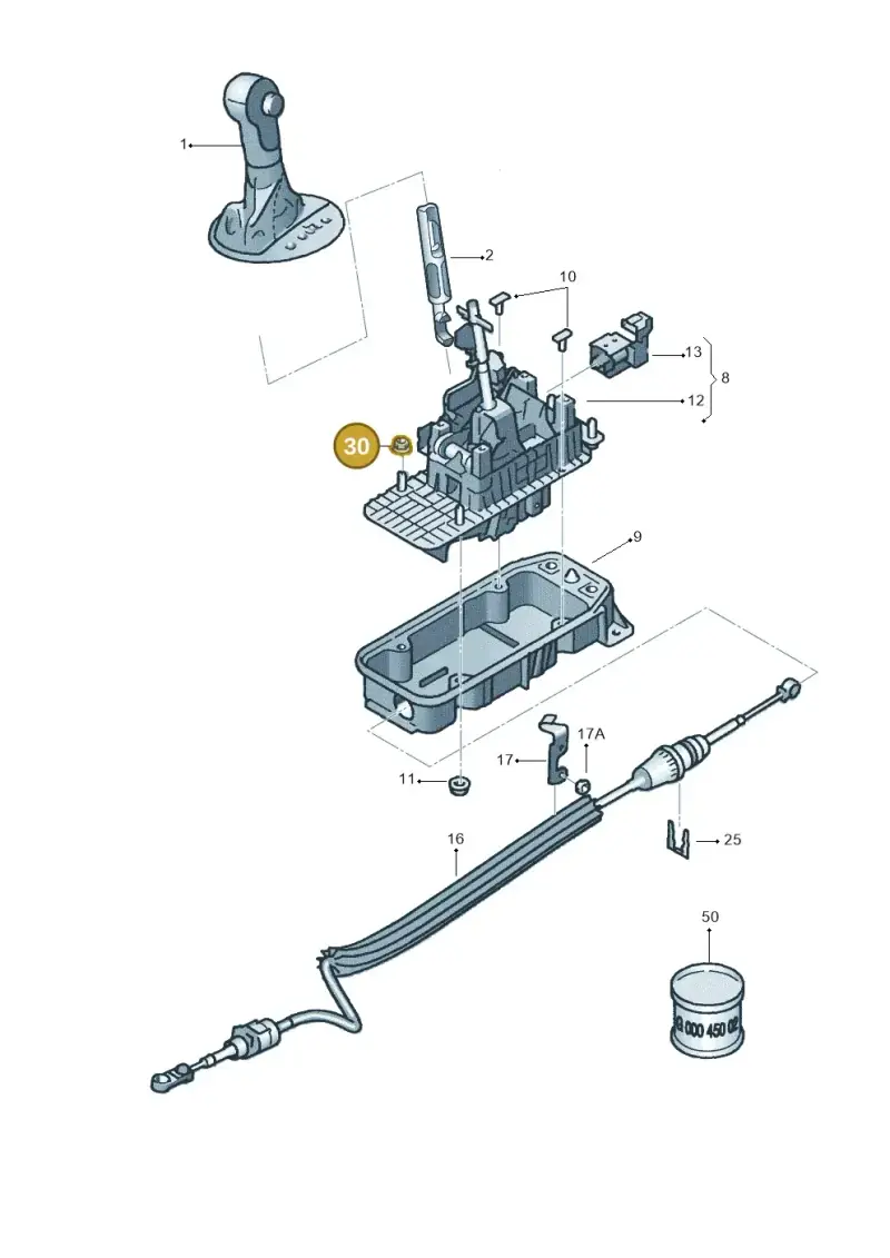 N90347103 — Skoda ROOMSTER               06> (2006-) diagram 608713100, position 30