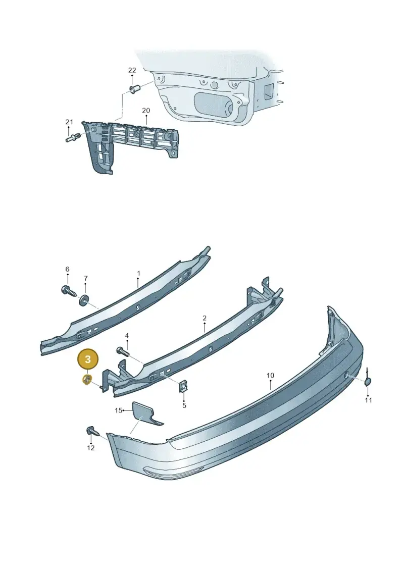 N90347104 — Volkswagen Caddy kombi (2015-2020) diagram 866807500, position 3