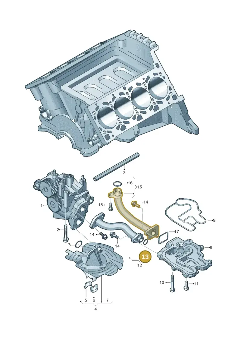 N90354101 — Volkswagen Touareg BlueMotion (2014-2018) diagram 693115150, position 13