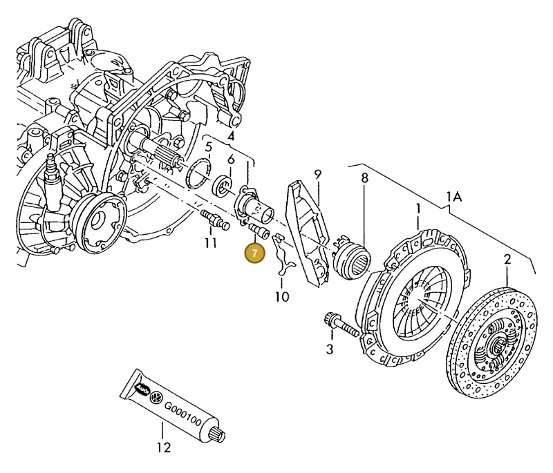 N90355404 — Volkswagen GOLF VAR./VENTO (1996-1999) diagram 121141300, position 7