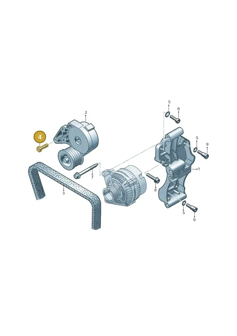 N90355902 — Volkswagen TRANSPORTER/4MOTION    07 (2006-2007) diagram 121903700, position 4