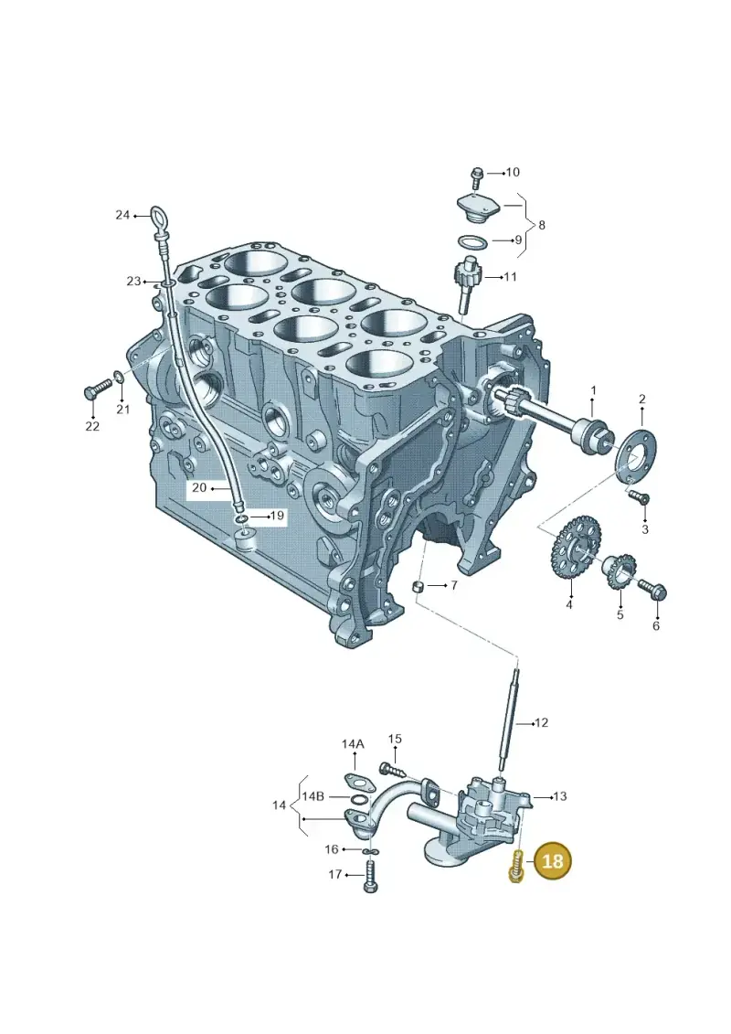N90355903 — Volkswagen EOS 2.0 (2008-2010) diagram 195115300, position 18