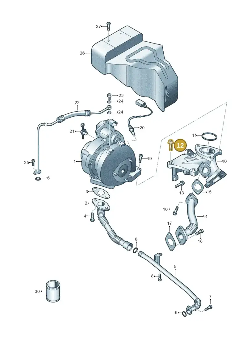 N90355903 — Volkswagen Phaeton 4motion (2010-2016) diagram 631145650, position 12