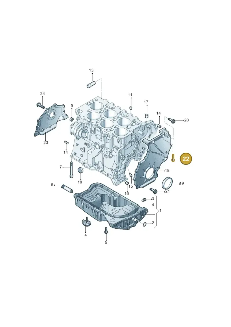 N90355905 — Volkswagen New Passat (2011-2019) diagram 714103150, position 22