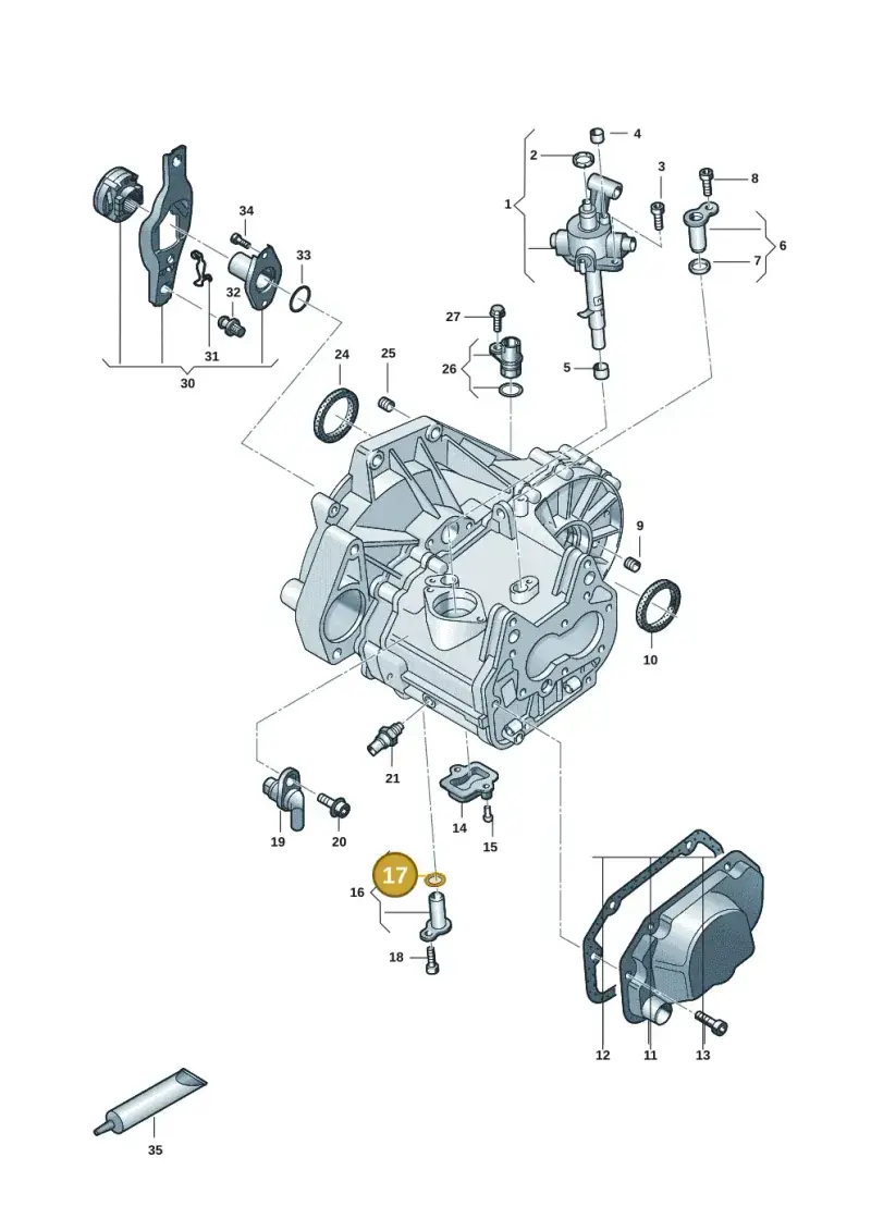 N90362001 — Volkswagen Taigo (2021-2024) diagram 2f0301110, position 17