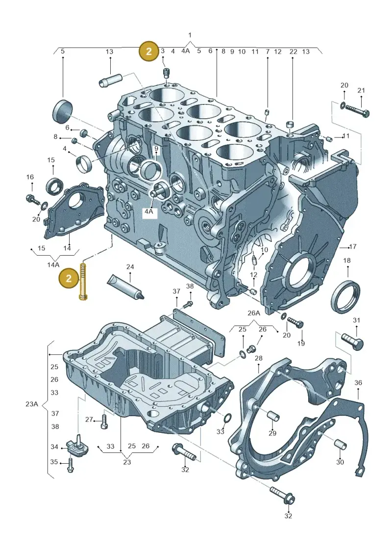 N90365801 — Volkswagen Sharan (2008-2010) diagram 195103250, position 2
