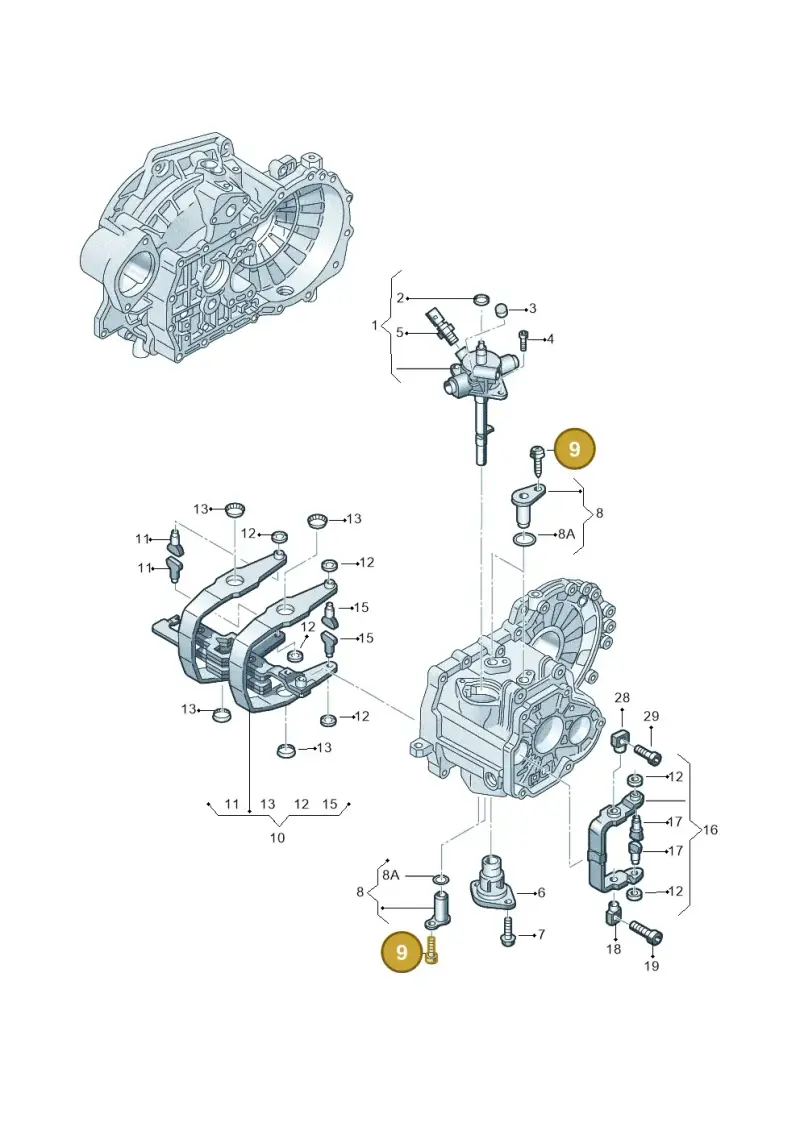 N90365907 — Volkswagen Caddy kombi (2015-2020) diagram 628311800, position 9