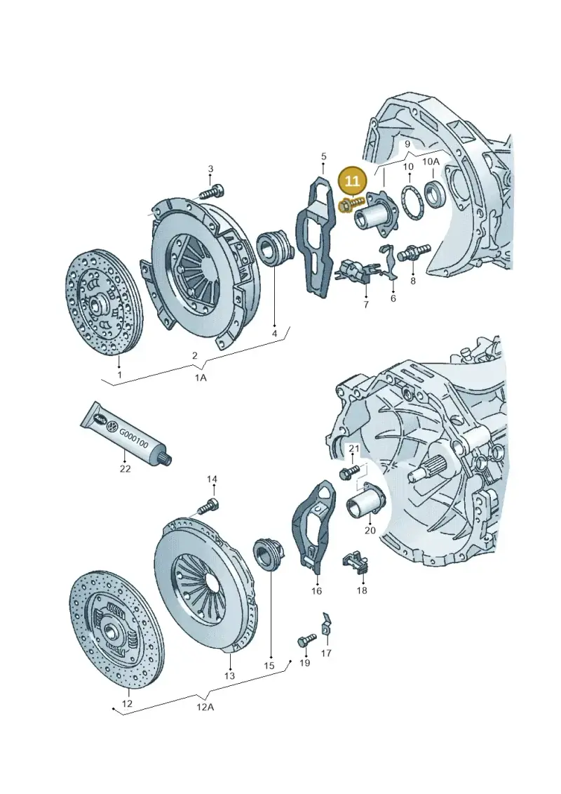 N90366301 — Audi A6 2.7 TDI (2008-2011) diagram 118141100, position 11
