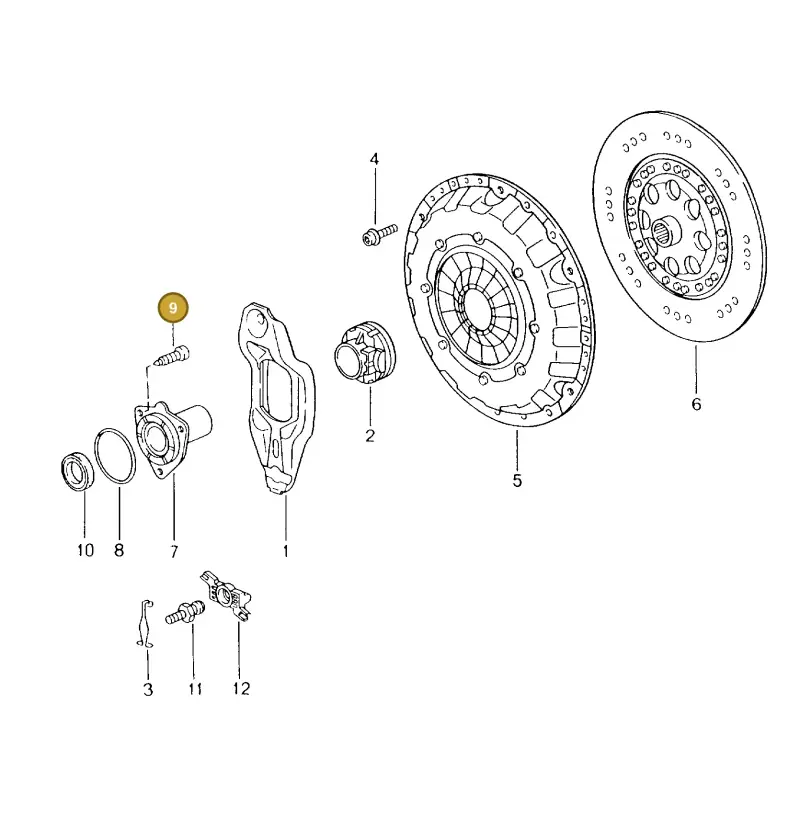 N90366301 — Porsche Carrera 4 Cabrio (1997-2005) diagram p21301000, position 9