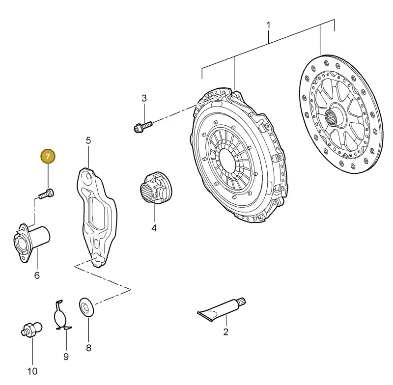 N90366301 — Porsche Carrera 4 Cabrio (2004-2008) diagram p26301000, position 7