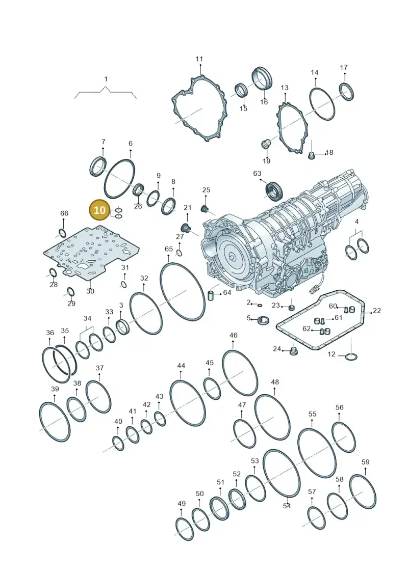 N90368401 — Volkswagen PASSAT/4MOTION/W8 (2002-2005) diagram 264321500, position 10