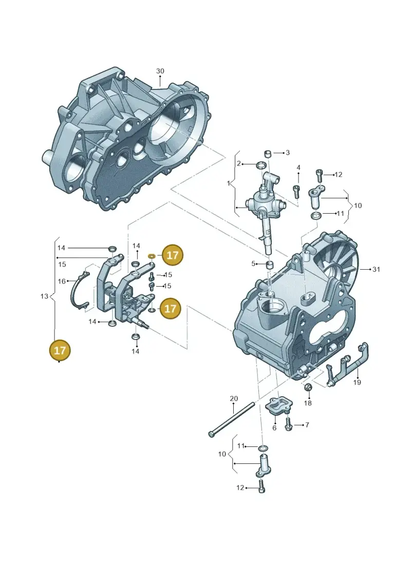 N90397501 — Volkswagen Jetta 1.6 (2014-2018) diagram 420311840, position 17