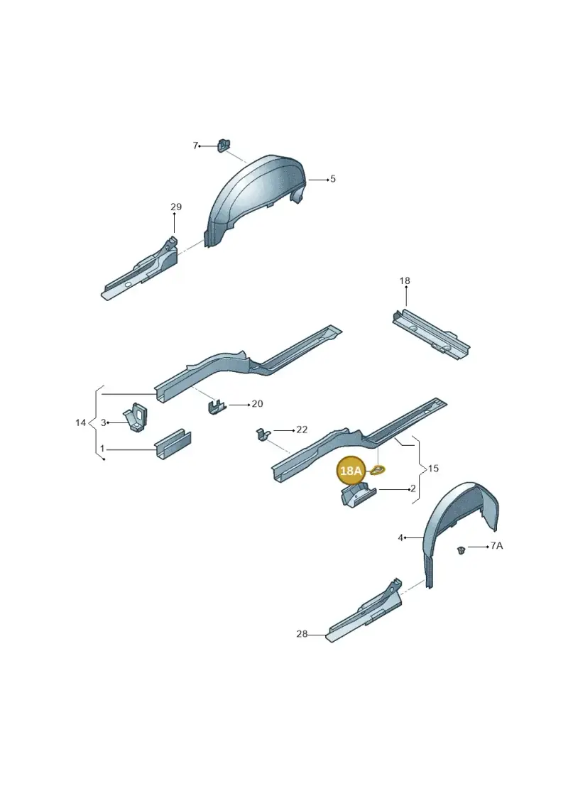 N90402801 — Volkswagen New Beetle Cabrio. (2003-2005) diagram 467803700, position 18A