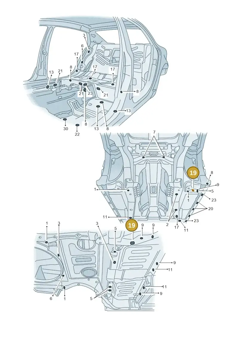 N90402801 — Volkswagen Phaeton 4motion (2010-2016) diagram 258803360, position 19