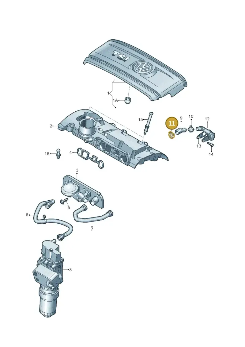 N90409601 — Volkswagen Polo (2012-2014) diagram 747103720, position 11
