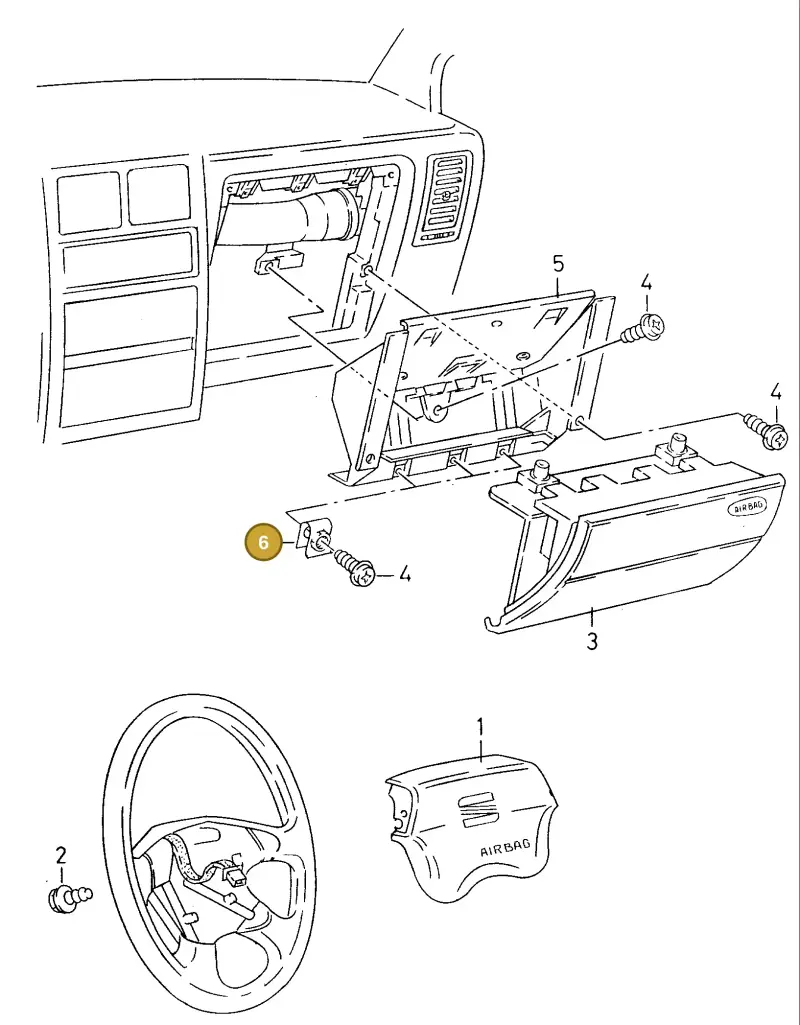 N90419003 — Volkswagen POLO CLASSIC/VARIANT (1996-1999) diagram 138880100, position 6