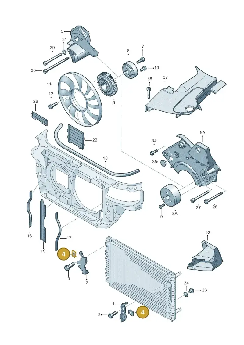 N90419003 — Skoda SUPERB                 02> (2001-) diagram 156121900, position 4